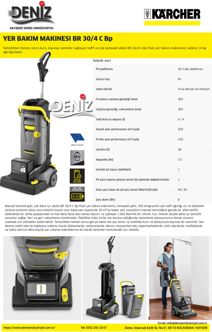 KARCHER BR 30/4 AKÜLÜ